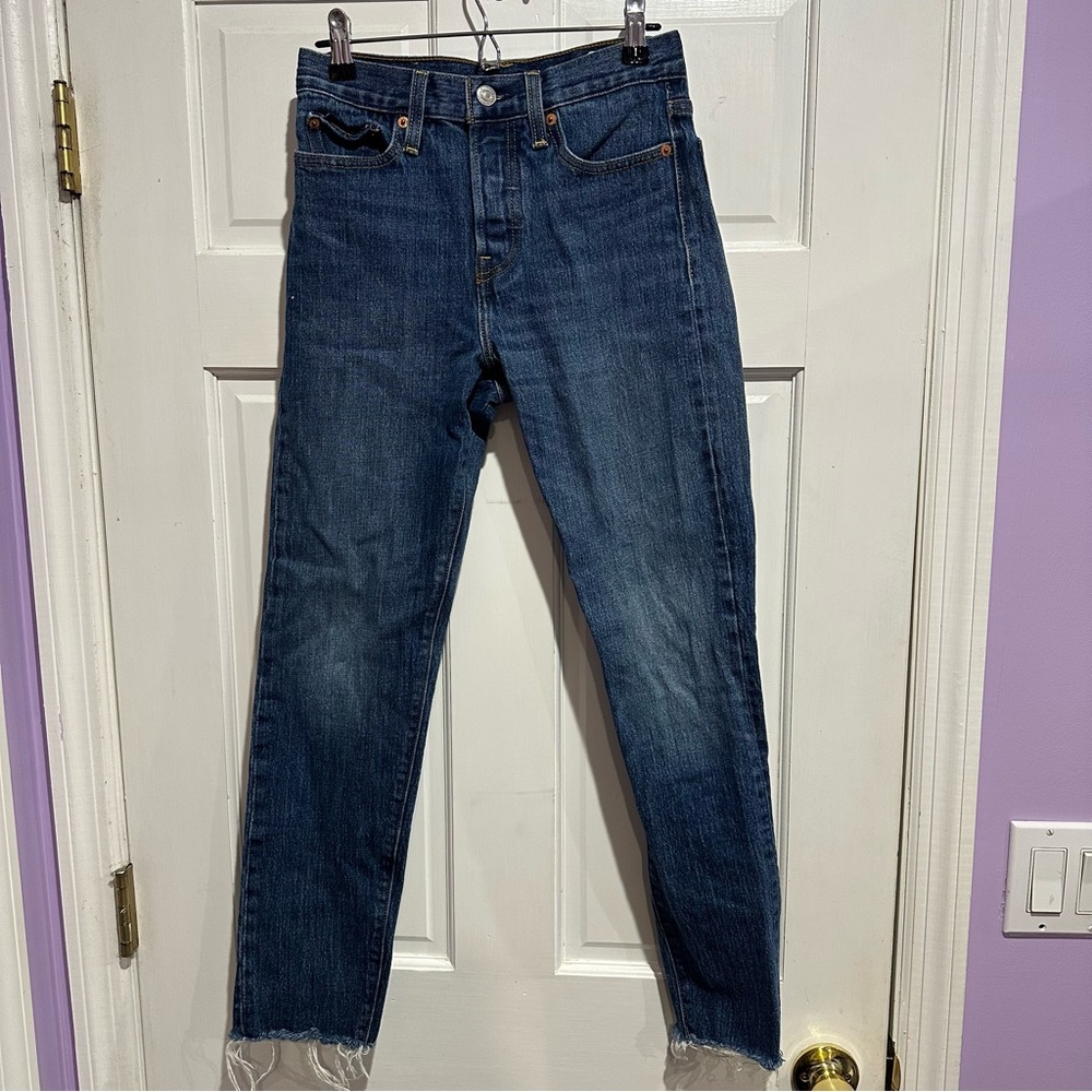Levi’s 501 Original Button Fly Jeans White Oak Cone Denim Size 25